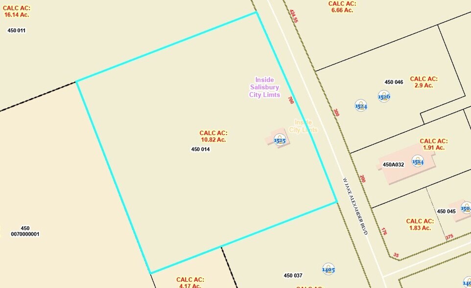 More Photos Of 1525 Jake Alexander Blvd W, Salisbury Land For Lease