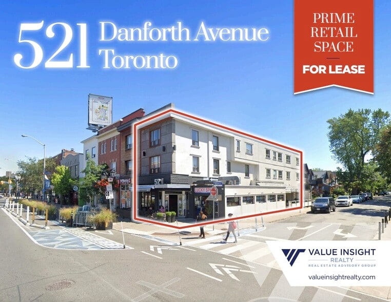 Primary Photo Of 521 Danforth Ave, Toronto Storefront Retail Residential For Lease