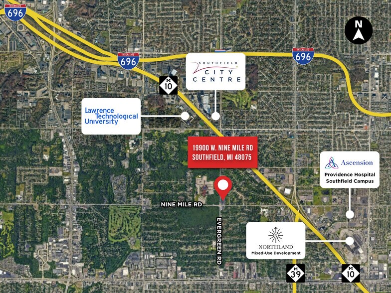 More Photos Of 19900 W 9 Mile Rd, Southfield Office For Sale