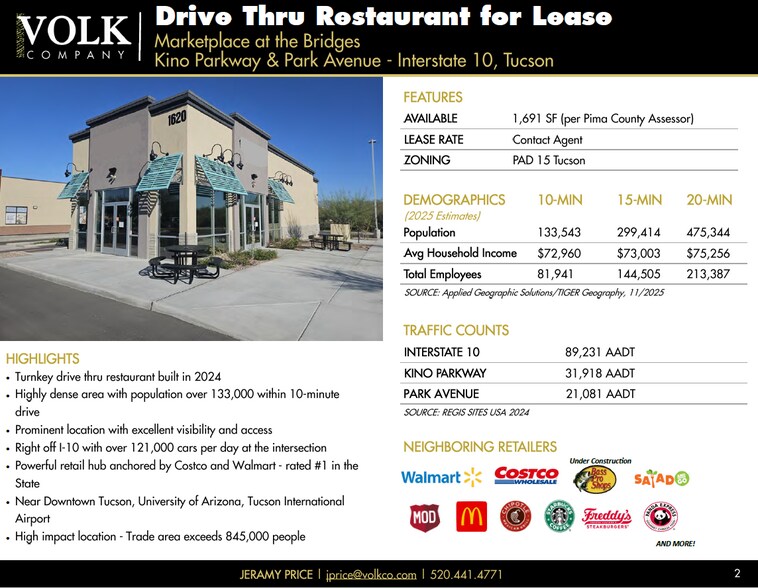 More Photos Of 1620 Tucson Marketplace blvd, Tucson Restaurant For Lease