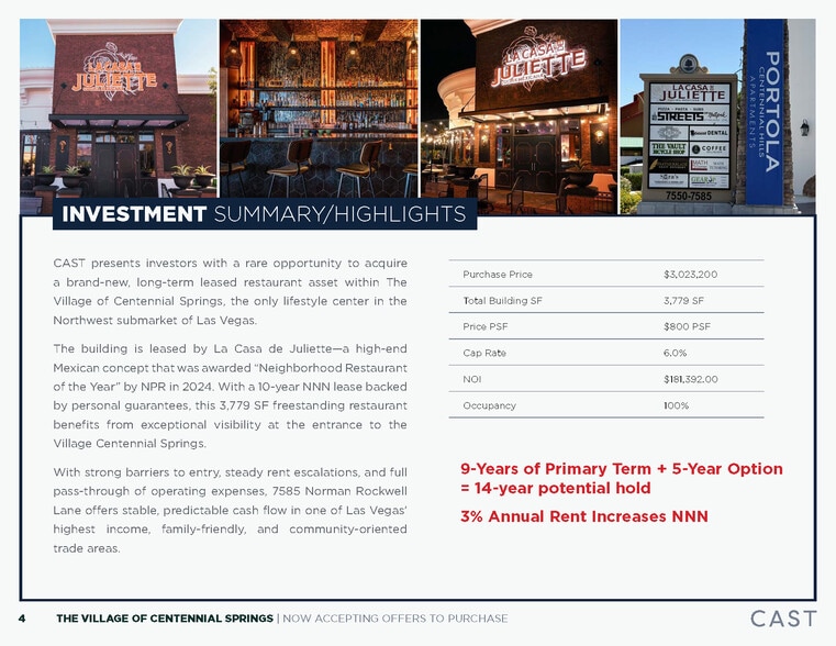 More Photos Of 7585 Norman Rockwell Ln, Las Vegas Restaurant For Sale