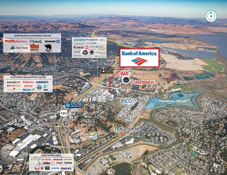 More Photos Of 30 Smith Ranch Rd, San Rafael Bank For Sale