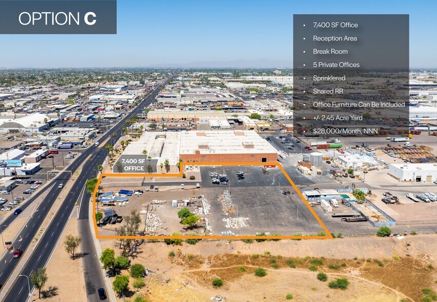 More Photos Of 3750 W Indian School Rd, Phoenix Contractor Storage Yard For Lease