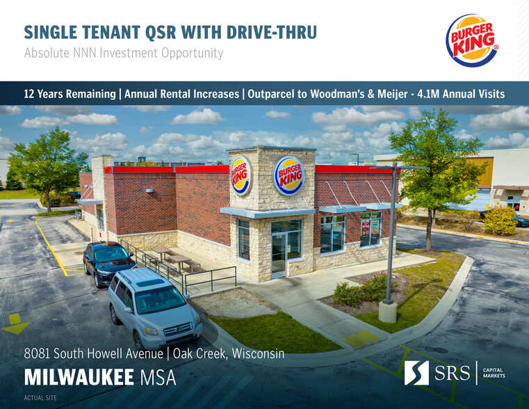 Primary Photo Of 8081 S Howell Ave, Oak Creek Fast Food For Sale