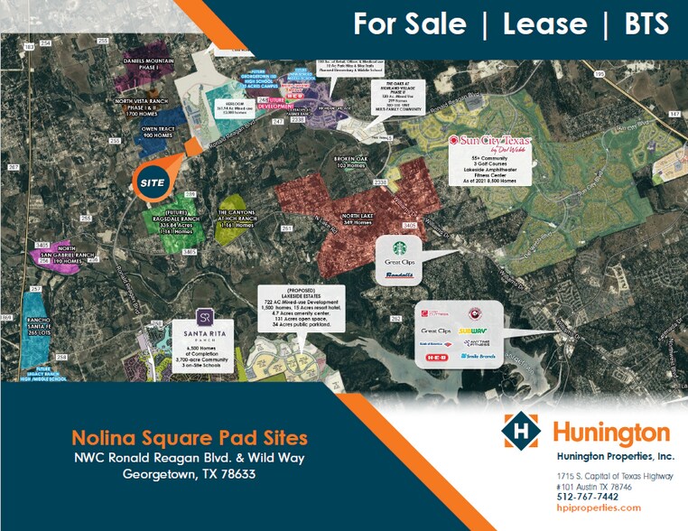 Primary Photo Of NWC Ronald Reagan Blvd. & Wild way, Georgetown Land For Sale