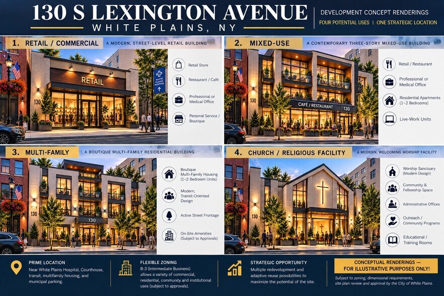 More Photos Of 130 S Lexington Ave, White Plains Religious Facility For Sale