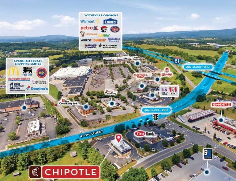 More Photos Of 1245 Tazewell St, Wytheville Fast Food For Sale