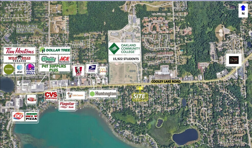 More Photos Of 7275 Cooley Lake Rd, West Bloomfield Storefront For Lease