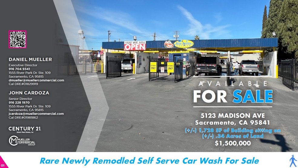 Primary Photo Of 5123 Madison Ave, Sacramento Carwash For Sale