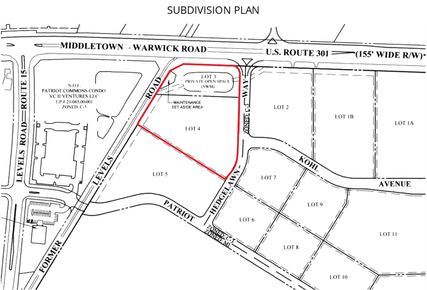 More Photos Of 700-710 Hedgelawn Way, Middletown Land For Sale