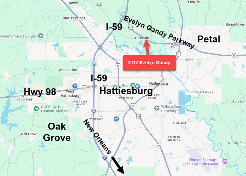 More Photos Of 2012 Evelyn Gandy Parkway, Hattiesburg Land For Sale