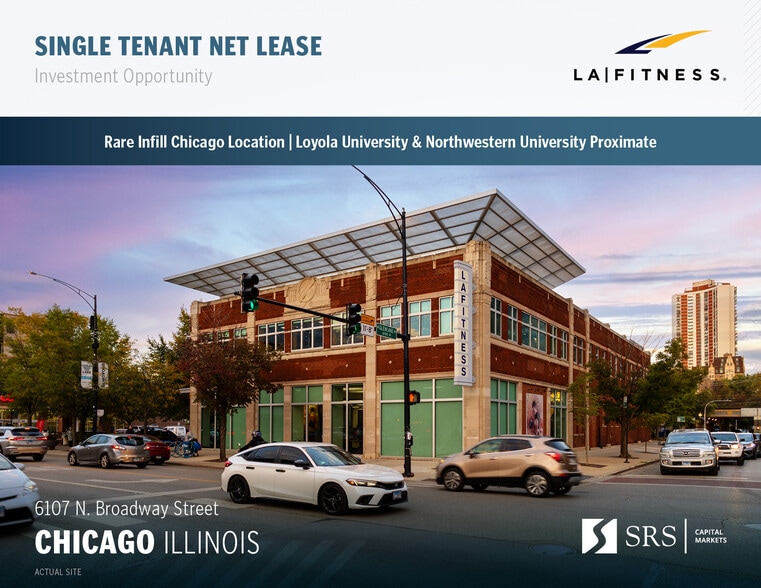 Primary Photo Of 6107 N Broadway St, Chicago Health Club For Sale