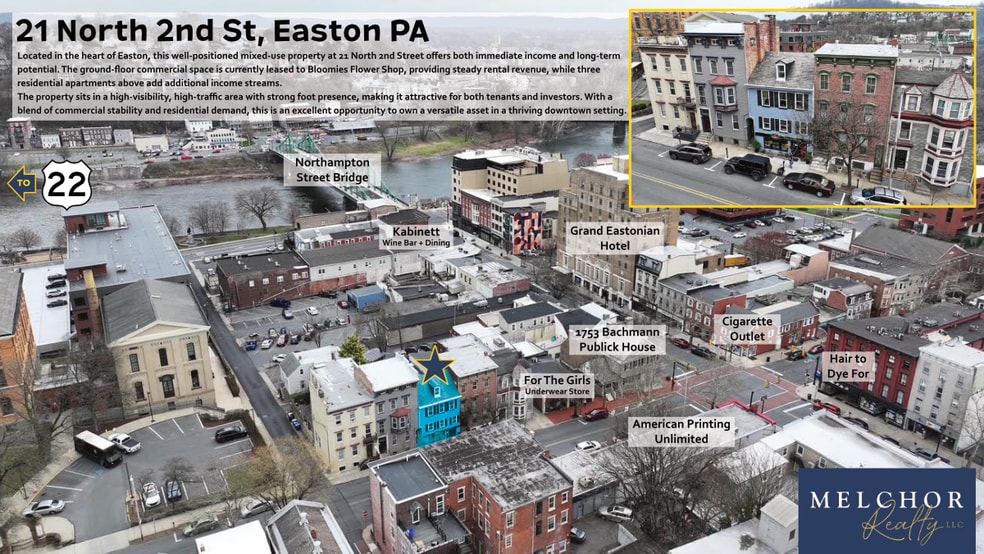 Primary Photo Of 21 N 2nd St, Easton Storefront Retail Residential For Sale
