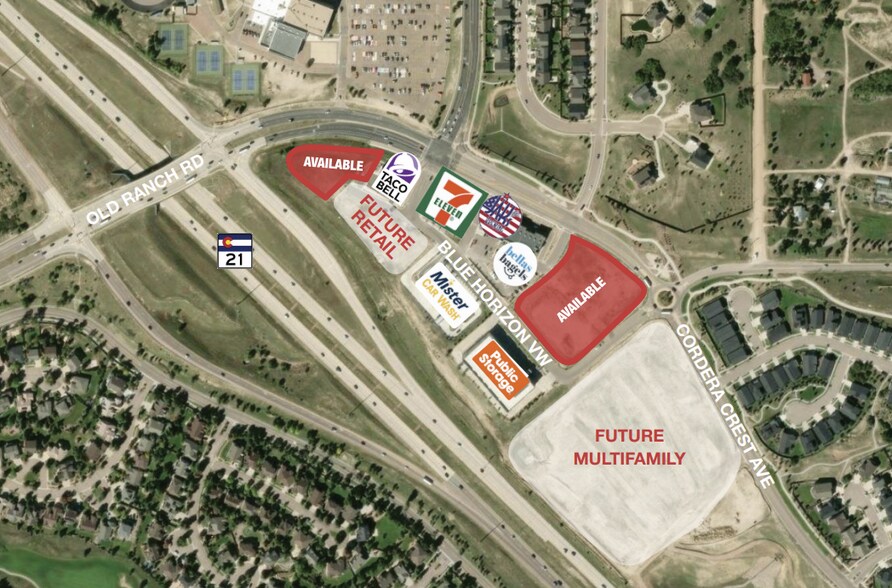 Primary Photo Of TBD Old Ranch Pad Sites, Colorado Springs Land For Sale