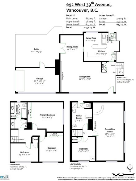 More Photos Of 692 39th Av W, Vancouver Land For Sale