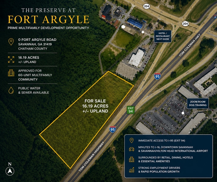 Primary Photo Of Fort Argyle Rd & Gateway Blvd, Savannah Land For Sale