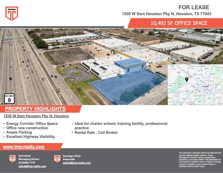 Primary Photo Of 1530 W Sam Houston Pky N, Houston Warehouse For Lease