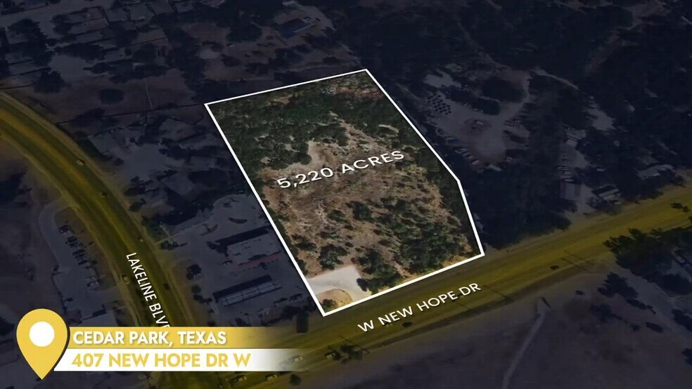 Primary Photo Of 1403 W New Hope Dr, Cedar Park Land For Sale