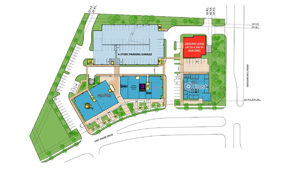 More Photos Of 203 East Shore Drive, The Woodlands Land For Lease