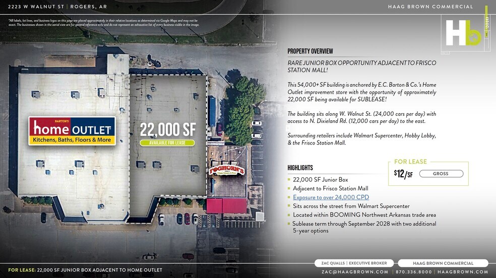 More Photos Of 2223 W Walnut St, Rogers Storefront For Lease