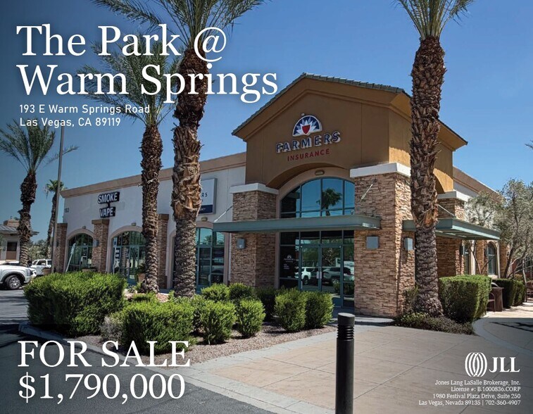 Primary Photo Of 193 E Warm Springs Rd, Las Vegas Freestanding For Sale