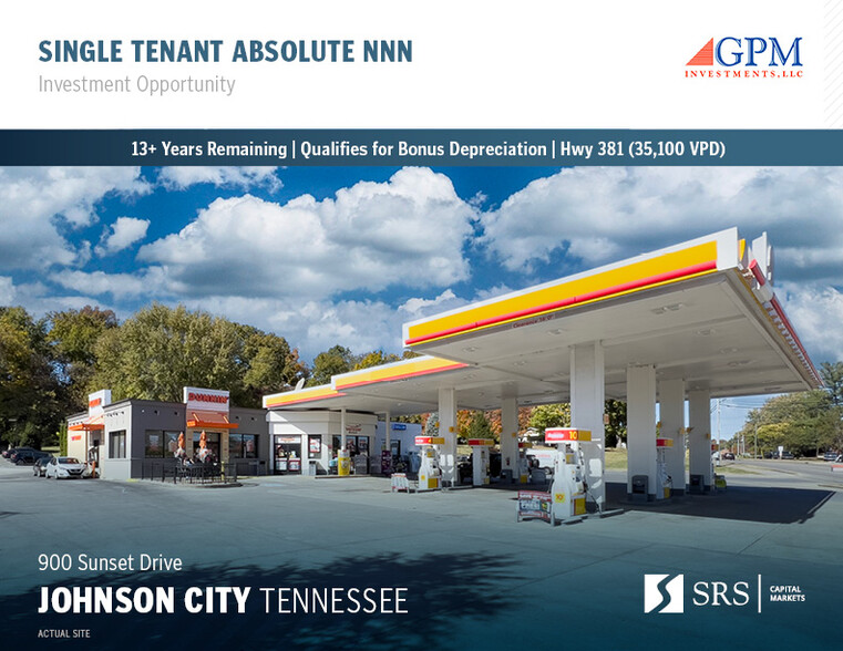 Primary Photo Of 900 Sunset Dr, Johnson City Service Station For Sale