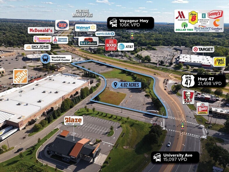 More Photos Of University Ave NE, Blaine Land For Lease