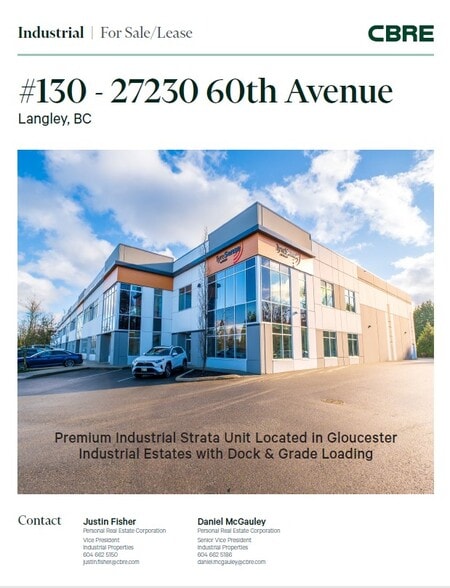 More Photos Of 27230 60 Av, Langley Warehouse For Sale
