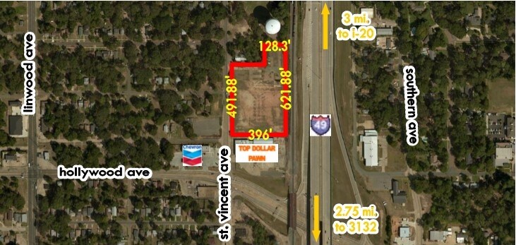 Primary Photo Of 4761 St. Vincent Ave, Shreveport Land For Sale