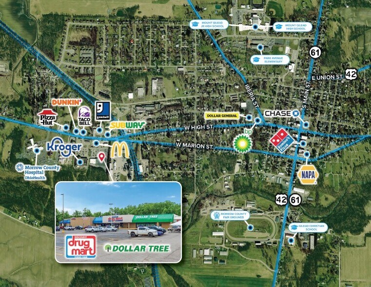 More Photos Of 525 W Marion Rd, Mount Gilead Storefront For Sale