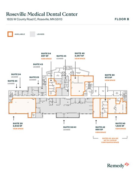 More Photos Of 1835 W County Road C, Roseville Medical For Lease