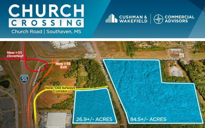 Primary Photo Of Church @ Airways Blvd, Southaven Land For Sale