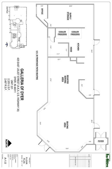 More Photos Of 425 Joliet St, Dyer Unknown For Lease