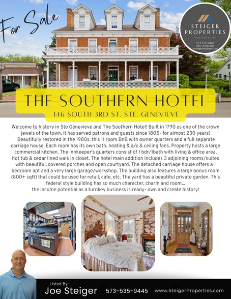 More Photos Of 146 S 3rd St, Ste Genevieve Hospitality For Sale