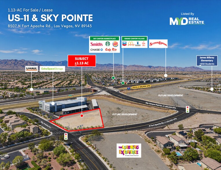 Primary Photo Of 8507 N Fort Apache Rd, Las Vegas Land For Lease