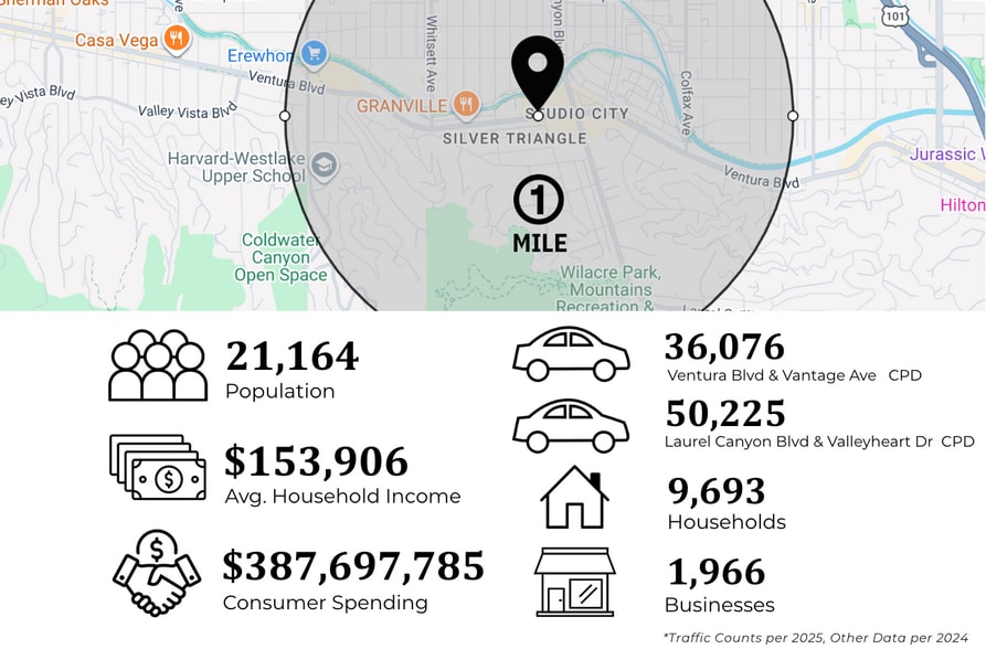 More Photos Of 12215 Ventura Blvd, Studio City General Retail For Lease
