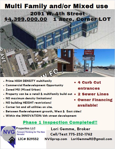 More Photos Of 2091 W 4th St, Reno Land For Sale