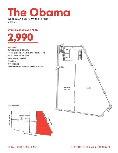 More Photos Of 22000 Grand River Ave, Detroit Storefront Retail Residential For Lease