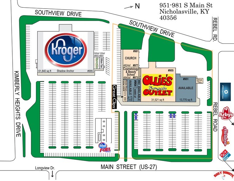 Primary Photo Of 951-957 S Main St, Nicholasville Unknown For Lease