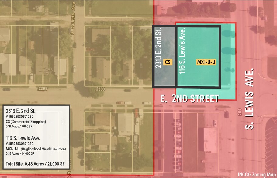 More Photos Of 116 S. Lewis and 2313 E. 2nd St., Tulsa Land For Sale