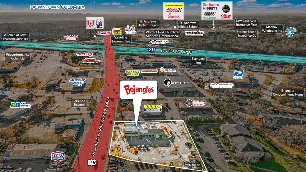 More Photos Of 2423 Broad River Rd, Columbia Fast Food For Sale