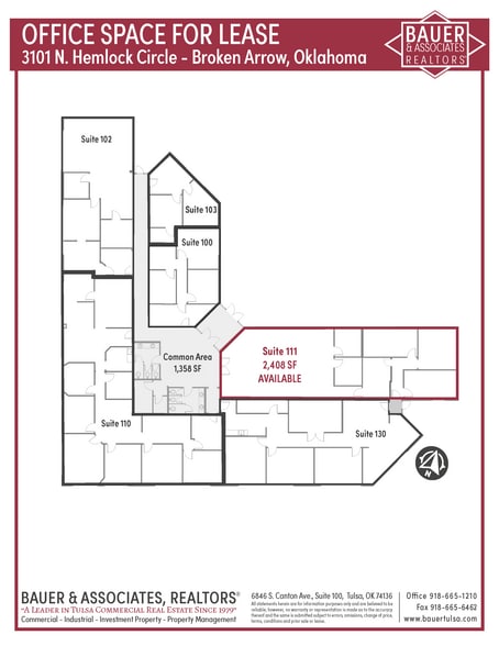 More Photos Of 3101 N Hemlock Cir, Broken Arrow Office For Lease
