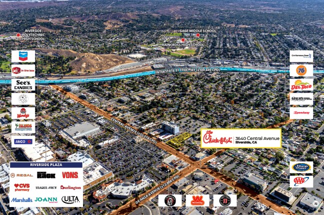 More Photos Of 3640 Central Ave, Riverside Restaurant For Sale