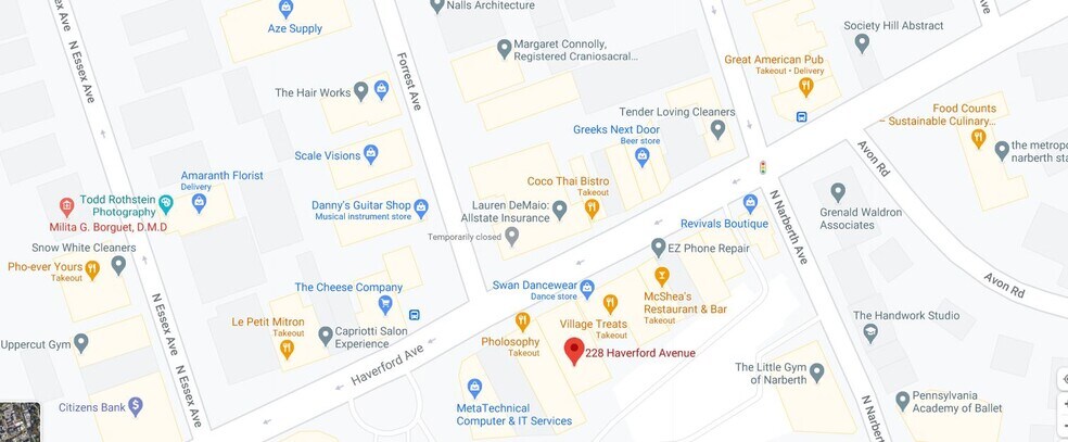 More Photos Of 228-252 Haverford Ave, Narberth Unknown For Lease