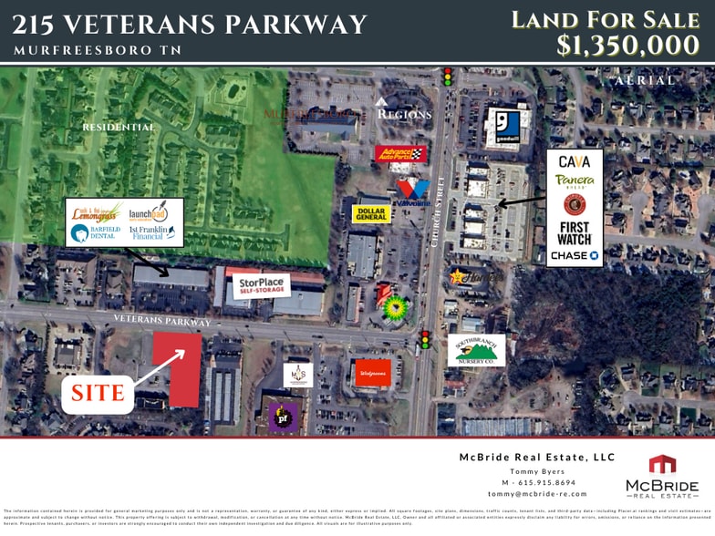 More Photos Of 215 Veterans Pky, Murfreesboro Land For Sale