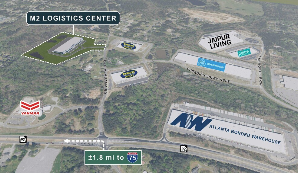 More Photos Of 6073 Old Alabama Rd, Acworth Warehouse For Lease