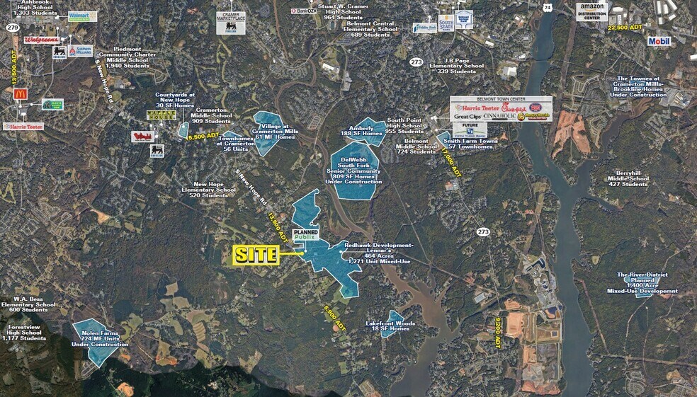 More Photos Of S New Hope Rd, Belmont Land For Lease