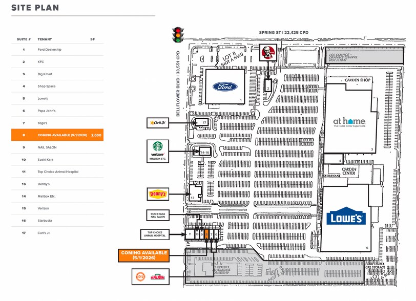 More Photos Of 2900 N Bellflower Blvd, Long Beach Unknown For Lease