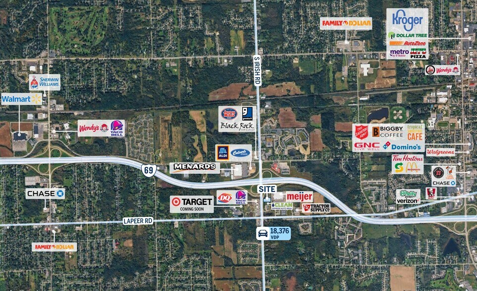 More Photos Of Davison - I-69 & Irish Road, Davison Land For Lease