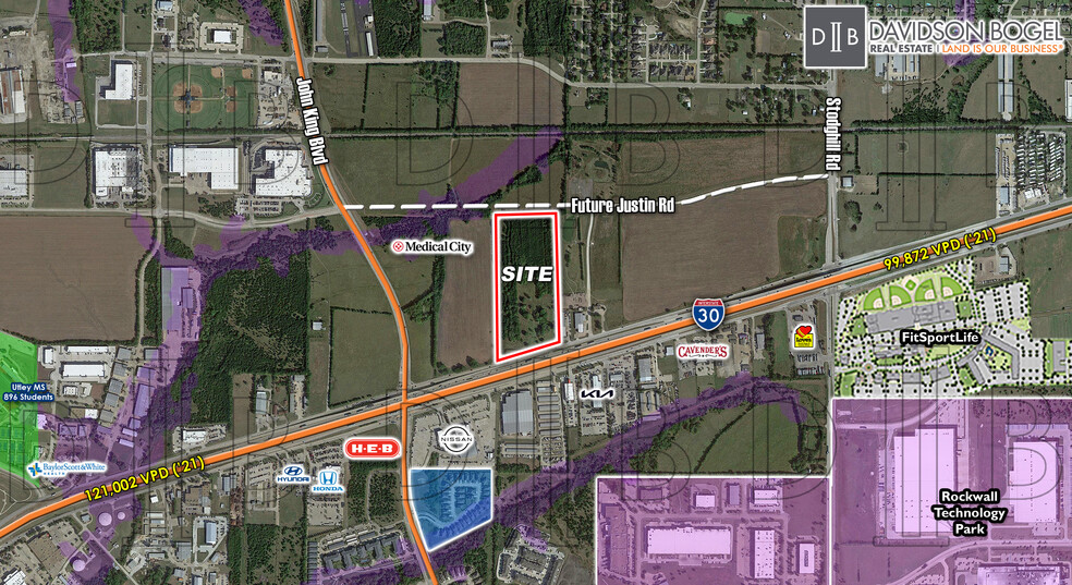 Primary Photo Of Rockwall - I-30 & John King Blvd - NEQ - CU - News, Rockwall Land For Sale